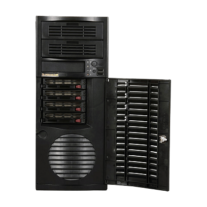 Сервер Supermicro SYS-7046A CSE-733 noCPU X8DTL-i 6хDDR3 softRaid IPMI 1х500W PSU Ethernet 2х1Gb/s 4х3,5" BPN SAS743TQ FCLGA1366 (3)