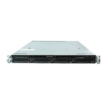 Сервер Supermicro SYS-6018R CSE-813 noCPU X10DRL-i 8хDDR4 softRaid IPMI 1х480W PSU Ethernet 2х1Gb/s 4х3,5" BPN SAS815TQ FCLGA2011-3